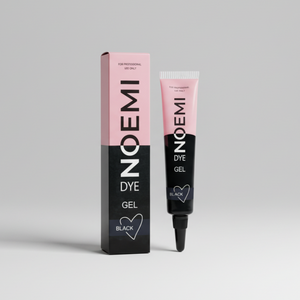 Professional-use hybrid brow and lash dye offering vivid tint while strengthening hair follicles and promoting growth