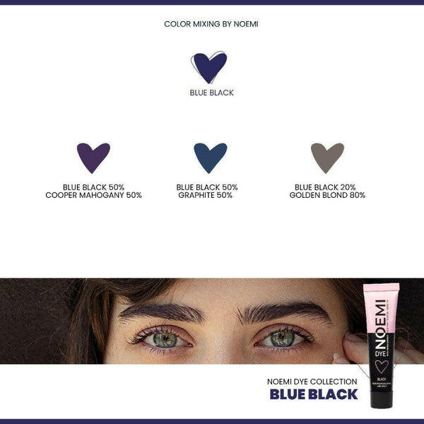 Noemi Hybrid Brow Lash Dye Blue Black Mixing