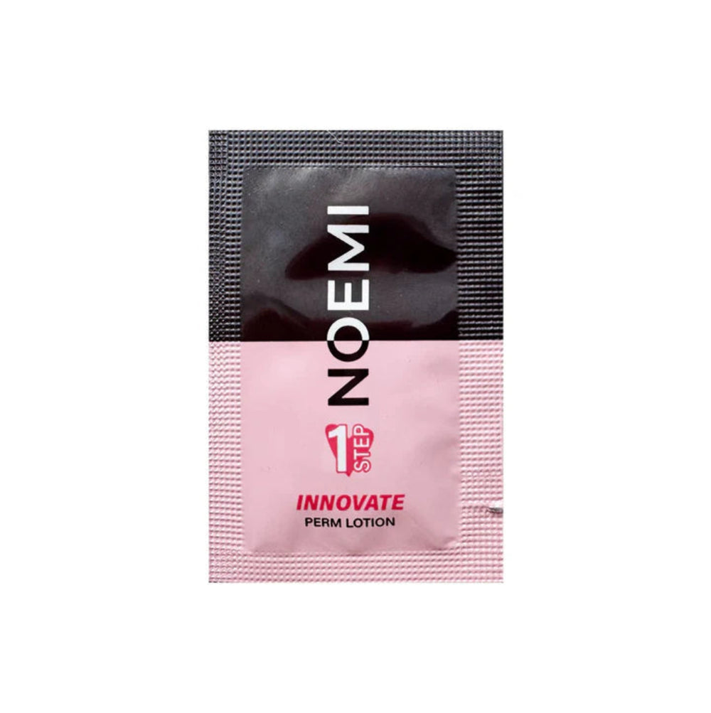 NOEMI 1 Step Innovate Perm Lotion packet on a white background