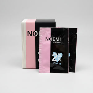 Two packets of NOEMI product on a white background