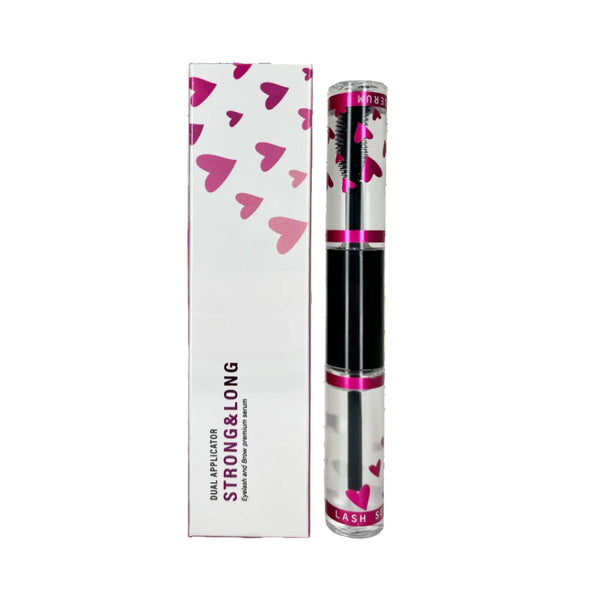 Aftercare with packaging featuring pink hearts on a white background