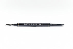 Brow Theory Pro Water Resistant Precision Eyebrow Pencil with Spoolie in Dark Brown.