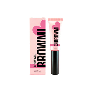 Browmi brow gel with packaging on a white background