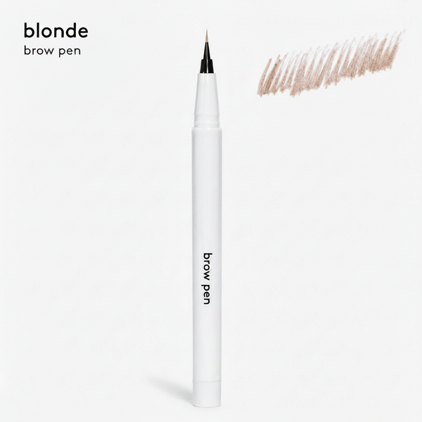 THIC blonde waterproof brow pen with precision hair stroke tip for natural fluffy brows