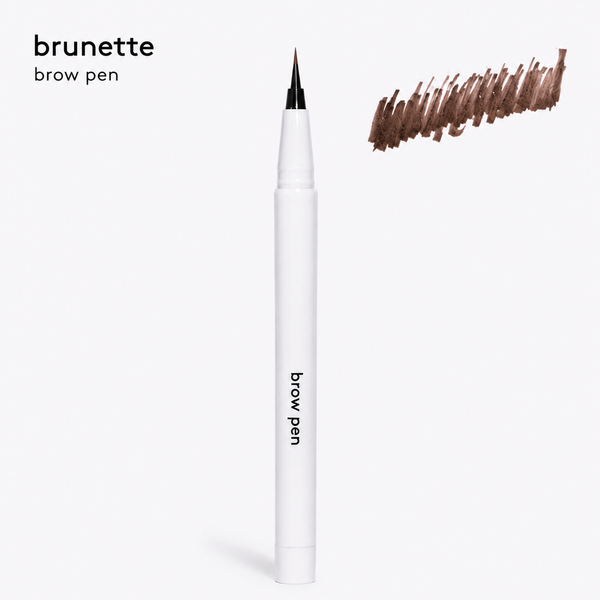 THIC Brow Co brunette waterproof brow pen with precision hair stroke tip for natural fluffy brows