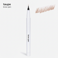 THIC Brow Co taupe waterproof brow pen with precision hair stroke tip for natural fluffy brows