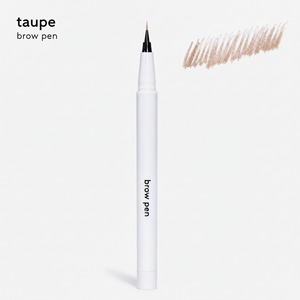THIC Brow Co taupe waterproof brow pen with precision hair stroke tip for natural fluffy brows