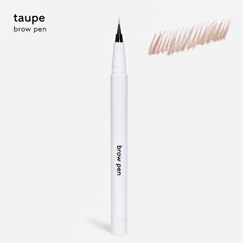 THIC Brow Co taupe waterproof brow pen with precision hair stroke tip for natural fluffy brows
