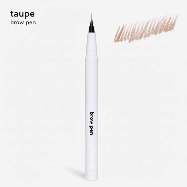 THIC Brow Co taupe waterproof brow pen with precision hair stroke tip for natural fluffy brows